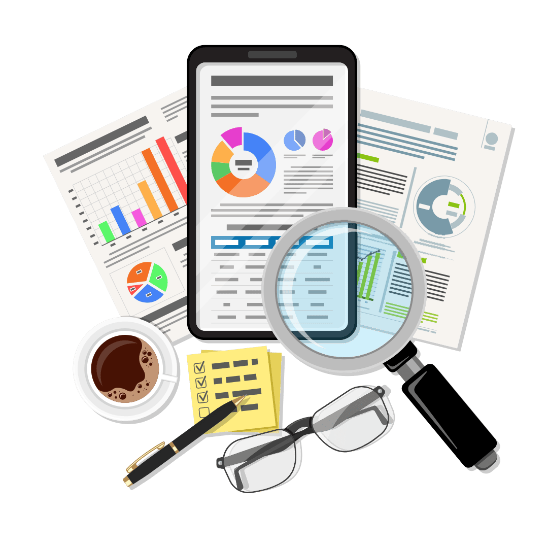 AI-driven Market Research illustration